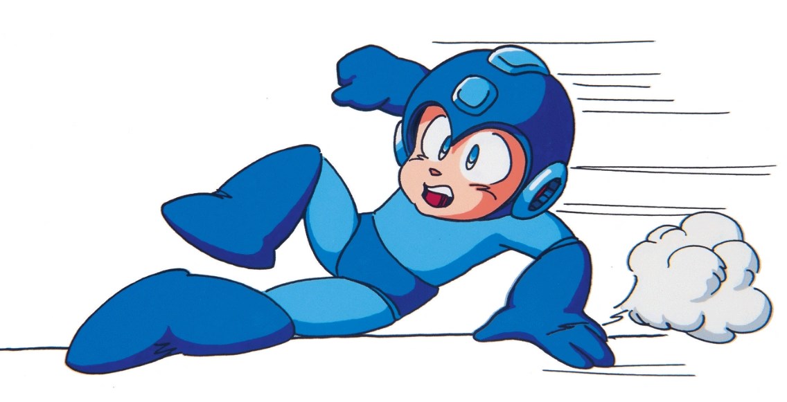 This Drawing of Mega Man Doing the Slide in the Mega Man 3 Manual: A Review